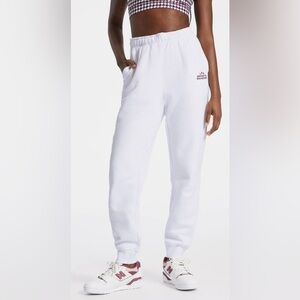 New Women's White Bandier Joggers